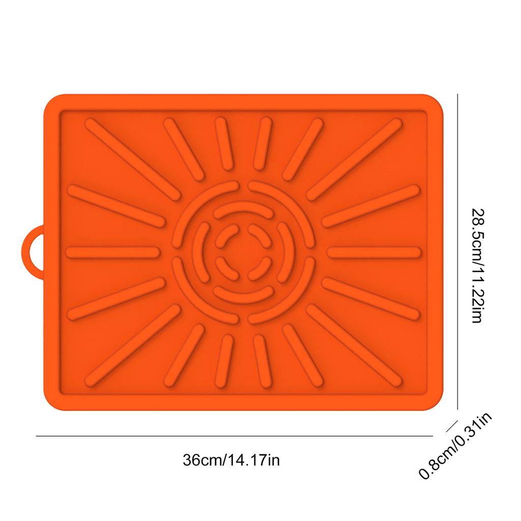 Silicone Spatulas Mats 14.1x11.2inch Utensils Rest Pad Heat Resistants Grill Side Shelf Mats Food Grade Grill Kitchen