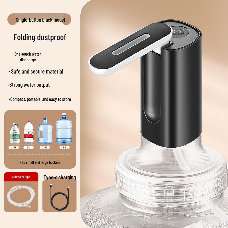 Electric Folding Water Dispenser: Automatic Rechargeable Hand Pump for Bottled Water