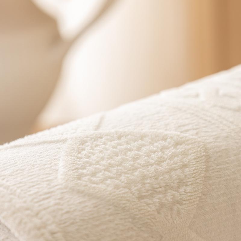 Plush Sofa Cover Winter Thickened Velvet Non-Slip Cushion Soft Warm Living Room Sofa Cover Backrest Armrest Cushion Universal