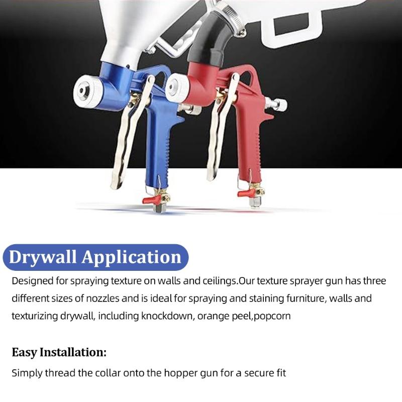 Texture Sprayer Orifice Tip Set for Wal-Board Drywall Texture Hoppers Guns Professional for Wal-Board Drywall Texture