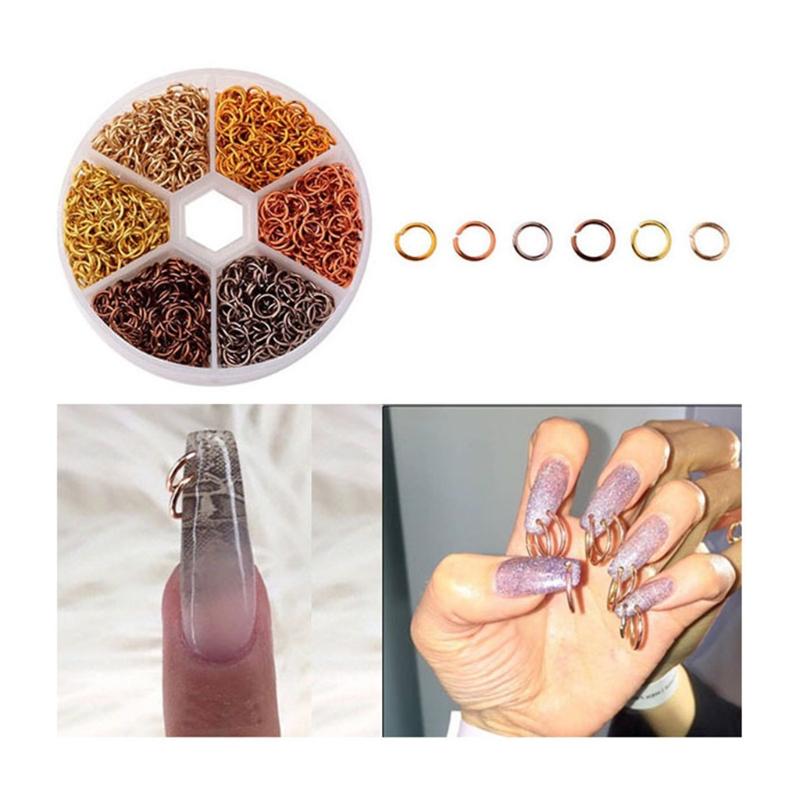 Nail Art Design Wisząca Ozdoba Paznokciowy Chwost DIY Charms Elegancki Wisiorek Wiszący Pierścionek Dekory Zestaw DIY Narzędzia do Manicure