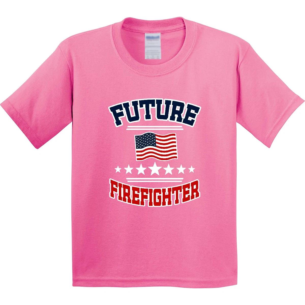 Inktastic Future Firefighter Outfit Youth kids boys T-Shirt Usa Tee Kids Children Child 100