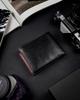 Men's wallet made of natural grain leather with a removable card holder - Rovicky