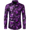 Fashion Comfortable 2024 New 3d Printed Floral Pattern Shirt Beach Sun Casual Slim Fit Fashion Mens Shirt Long Sleeve Shirt