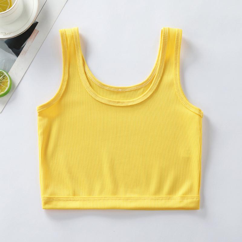 Colorful Anti-Protrusion Mid-Length Tank Top for Teen Girls
