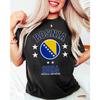 2026 Bosnia Flag Soccer T-shirt Men and Women Summer Cotton Y2K Clothing Casual Fashion Round Neck Short Sleeved Tee Streetwear