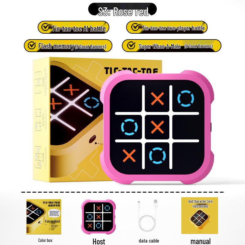 Hot Sale: All-in-One Electronic Tic-Tac-Toe Board Game - Fun, Educational Toy and Gift for Children's Day