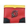 Naruto Leather Wallet Pain Akatsuki Red Cloud Metal Logo Coin Purse Card Holder ID Banknote Storage Cool Anime Gift for Fans