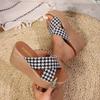 Women Slippers  New Summer Comfortable Wedges Sandals Beach Platform Slippers Trend High Heels Designer Shoes Slides Women