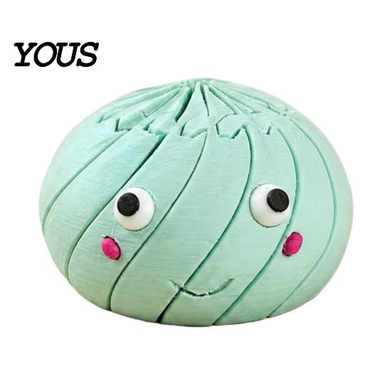 Soft Pastel Stress Toys 3D Printed Bun Fidget Toy, Twist And Turn Relief Desk Fidget, Colorful Mood Boosters Relieve Anxiety Dumpling