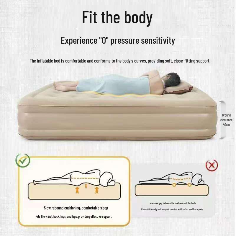 Portable Automatic Inflatable Air Mattress and Tent Sleeping Pad