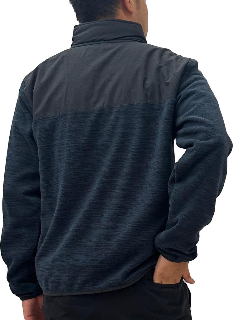 Logo Spark Men's Cationic Fleece Full Zip Jacket, Sizes M, L, and LL (JP, Alphabet, M, Navy)