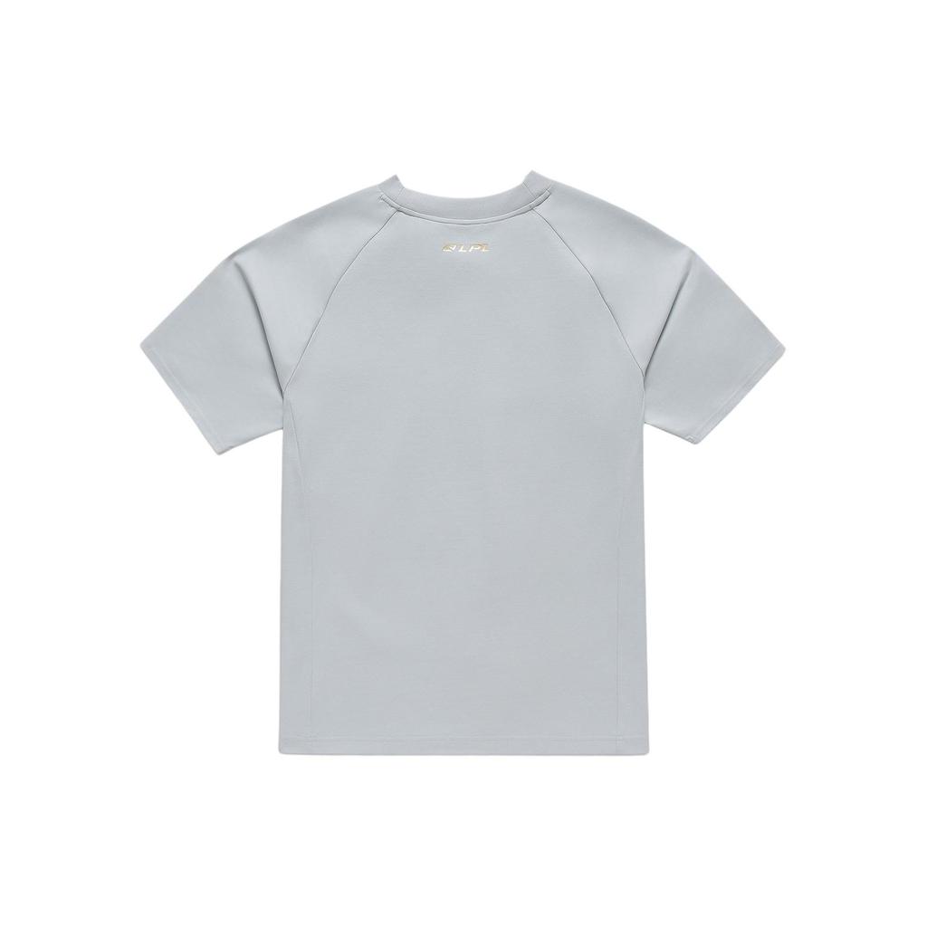 Li Ning E-Sports Series Logo Print Loose Fit Short Sleeve T-Shirt Unisex Tops Illusion-Blue ATSU709-1