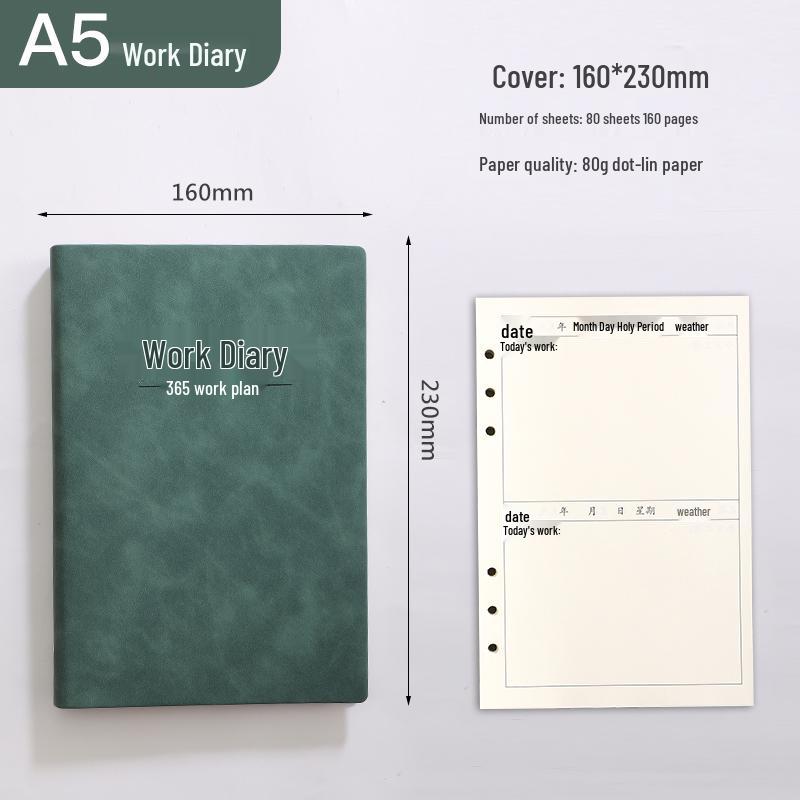 A4 Work Log & Meeting Minutes Book with Custom Printing for Office or Construction Use