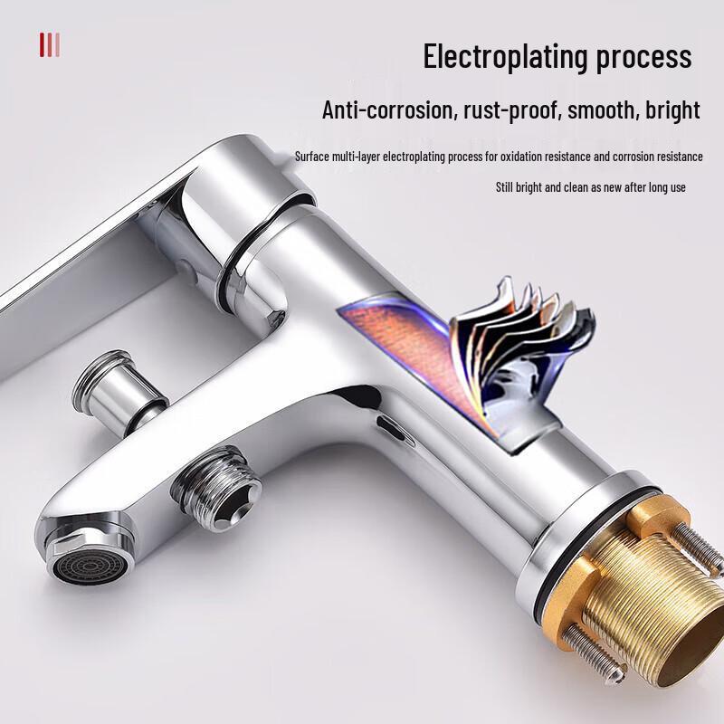 Larsd Basin Mixer Faucet with Handheld Shower Sprayer