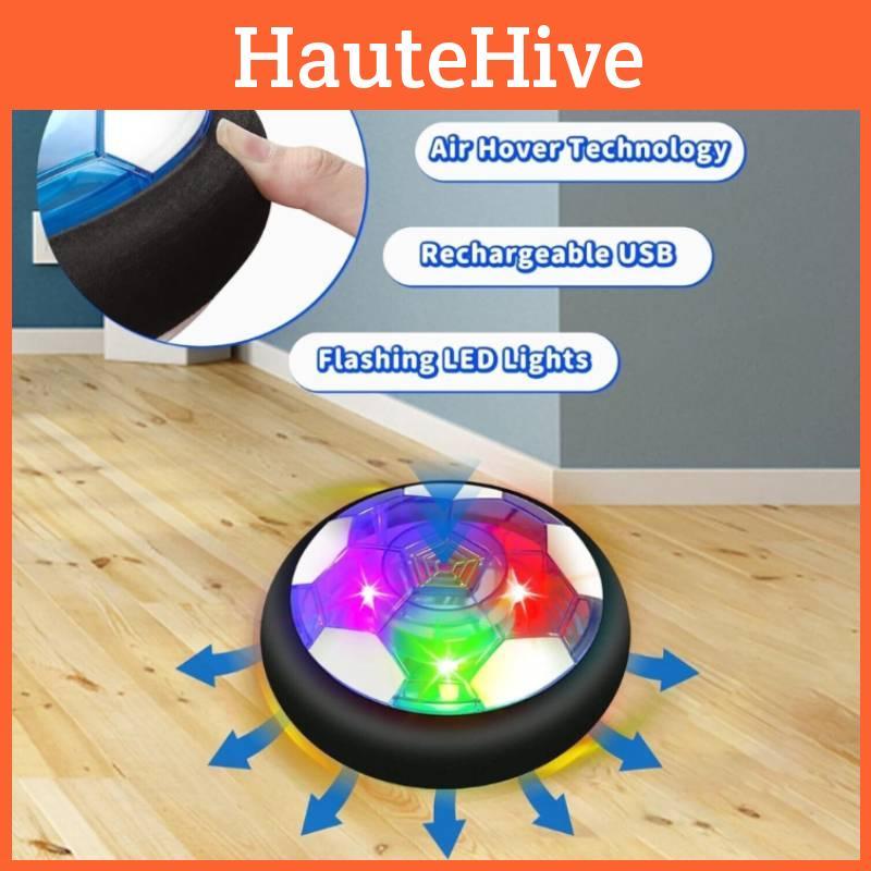 Hovering Football Hockey Toy Set Rechargeable Led With Goal For Childrens Gift