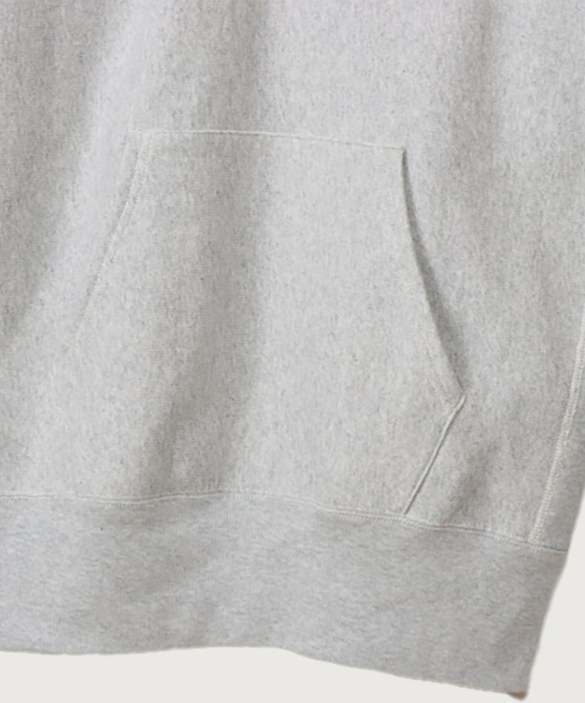 Reverse Weave Blu-Tack C Logo Oversized Fleece-Lined Hoodie Silver Grey