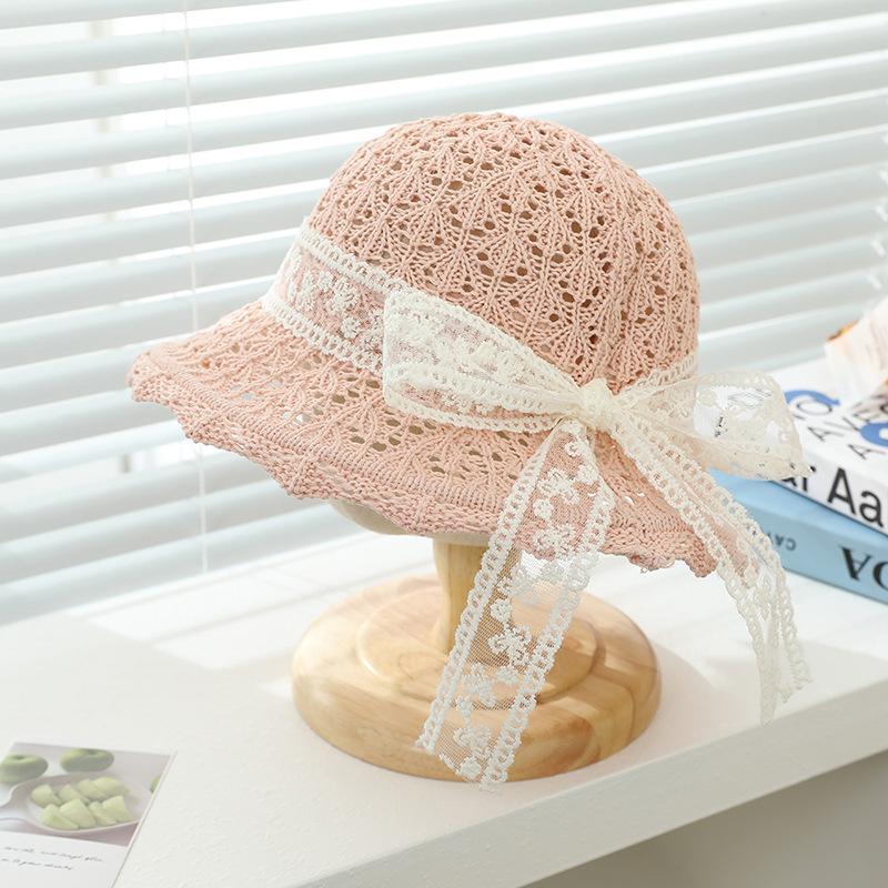 

Girls Fisherman Hat Children s Sun Hat Baby Hat Lace Sun Hat Summer UV Sun Protection Hat Straw Hat 3-10 years old