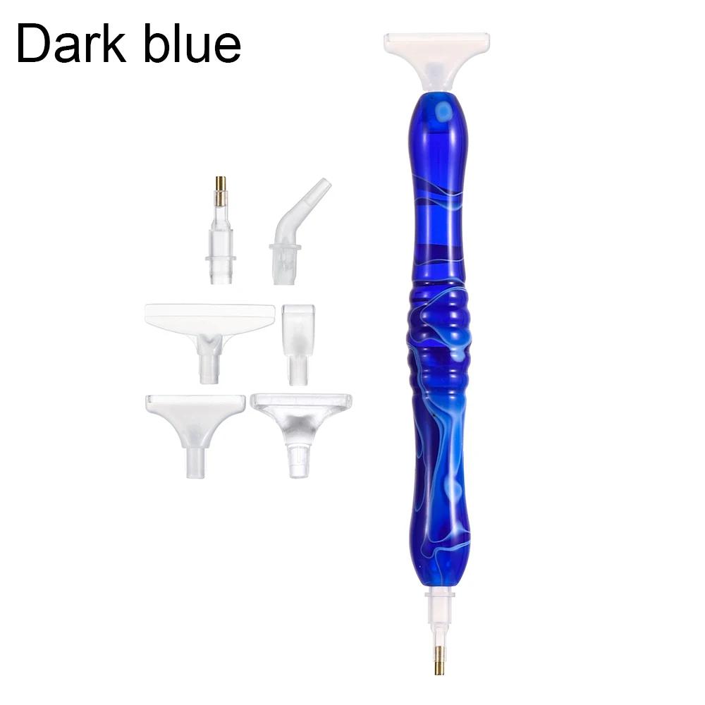 Resin Point Drill Pen 5D Diamond Painting Handmade Tool Kits for 5D Painting with Replacement Drill Picker Clay Tray Accessories