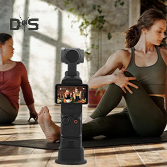 Camera Desktop Stand with Hollow Charging Port Design Wide Compatibility Flexible Silicone Support Base for Osmo Pocket 3