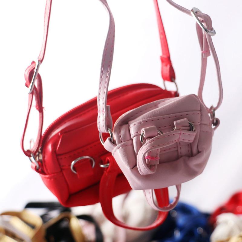 

1 Piece Mini Handbag Kids Toy Handmade Doll Crossbody Bag For 1/3 1/6 Doll Shoulder Bags Diy Accessories as the picture