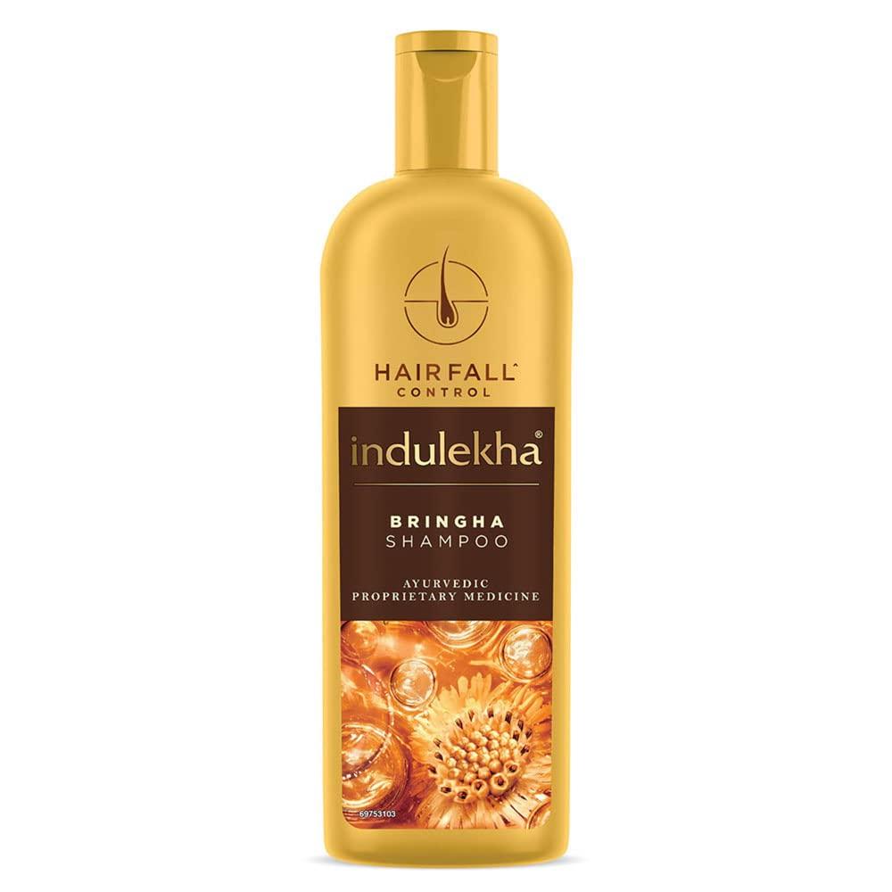 Indulekha Bringha Shampoo For Hair Fall Control And Hair Growth, Ayurvedic Herbal Care, Free From Parabens, Dyes And Perfume, 200ml