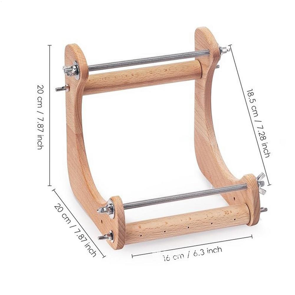 Dřevěný ergonomický nastavitelný tkalcovský stav na korálkování, úhlový, pro výrobu náramků, náhrdelníků, DIY řemesla, módu