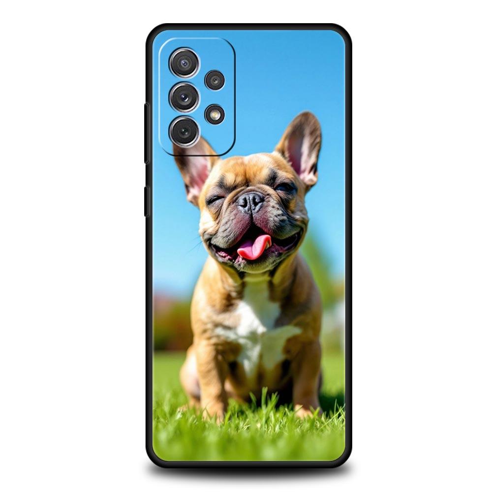 French Bulldog Dog Pet Phone Case for Samsung A51 A71 A21S A17 A11 A15 A25 A23 A33 A53 A73 A07 A03S A05S A13 A35 A55 5G Cover