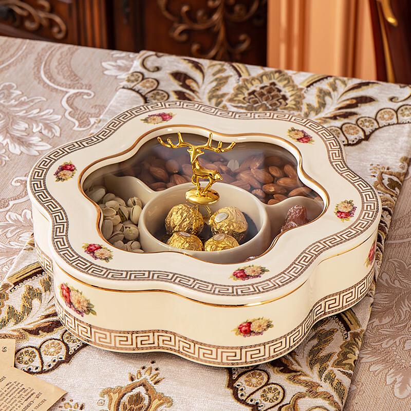 Luksusowy europejski zestaw ceramicznych pater na owoce i przekąski