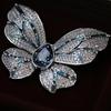 Broche de Borboleta Luxuoso Bo Xin Yun: Broche de Flor e Inseto de Cobre e Zircônia de Alta Qualidade para Roupas de Exterior da Moda Feminina.