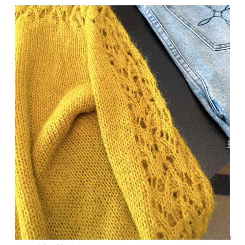 2026 Autunno Inverno Nuovo Maglione da Donna Pullover Lavorato a Maglia Moda Top Camicia a Manica Lunga da Donna T-shirt Sottili Casual Sformate Monocolore