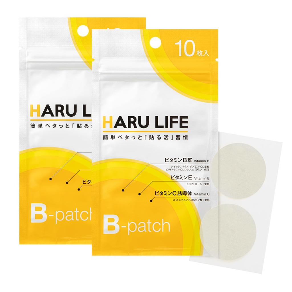 10 Patches Patches X 5 Set of 2 Beauty Health Vitamin B Vitamin C Vitamin E [Official] B-Patch Stick-on Life, (2 Sheets), Patch, Patch, Complex,