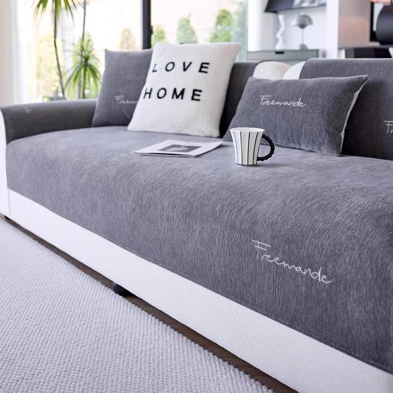 

Chenier Sofa Cushion Non-Slip Four-Season Universal Seat Cushion Simple Modern New Green Sofa Cover Cloth Towel 70*70cm