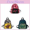 Childrens Dinosaur Print Nylon School Backpack With Breathable Straps For Kids Boys Girls
