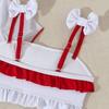 2026 New European & American Girls' Three-Piece Bikini Swimwear Set