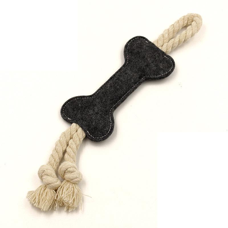 Pet Chew Toys for Cats and Dogs: Felt Bone Shape, Teething Stick, Portable and In Stock