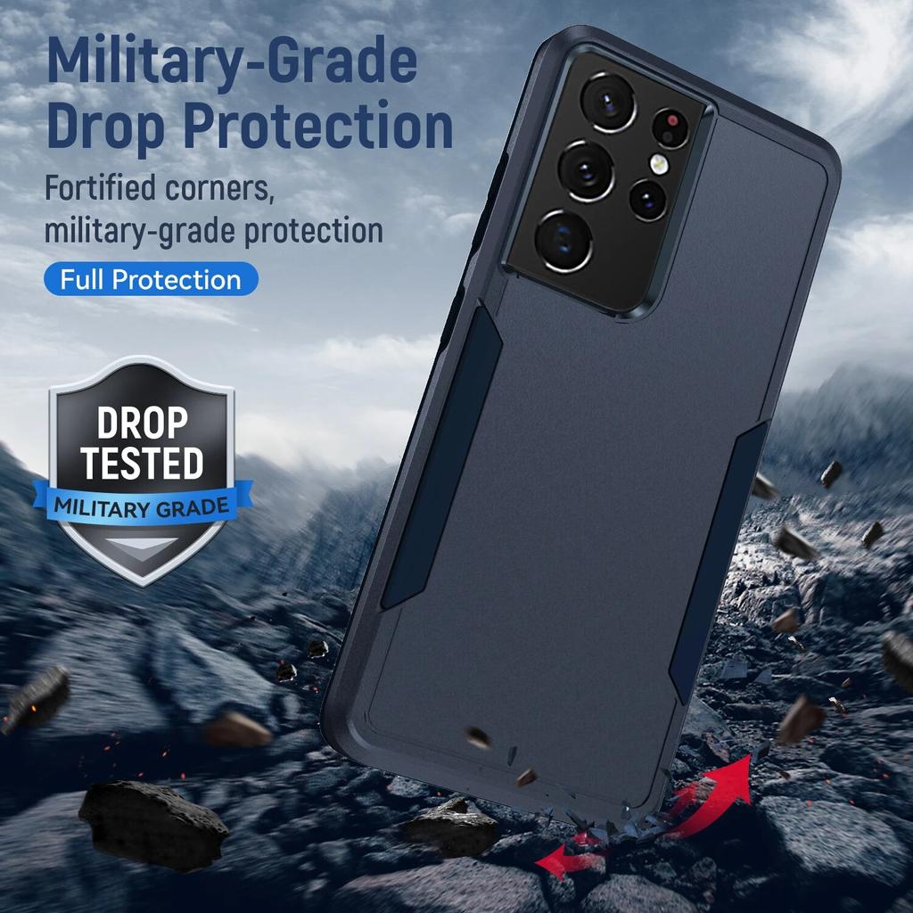 Dustproof Anti-Scratch Armor Case for Samsung Galaxy S24 Ultra S23 FE S22 S20 S21 Plus S 23 24 22 Drop Protection Fashion Bag