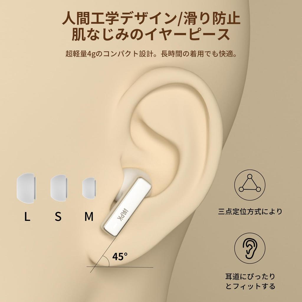 Wireless Bluetooth Earbuds with the Latest Noise Cancelling Automatic 6 13mm OSNC ENC Noise Clear Audio Single or Japanese Instruction Manual