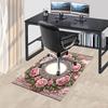 1PC Floral Frame Non-Slip Floor Carpet Compatible for Office&Living Room&Dining room - Flat-Weave Machine- Soft & Pattern-E262