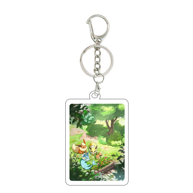 1pc Anime Charizard Mewtwo Gardevoir Cartoon Cool Game Characters Self Made Acrylic Keychain 5cm Pendant Decor Gifts Wholesale