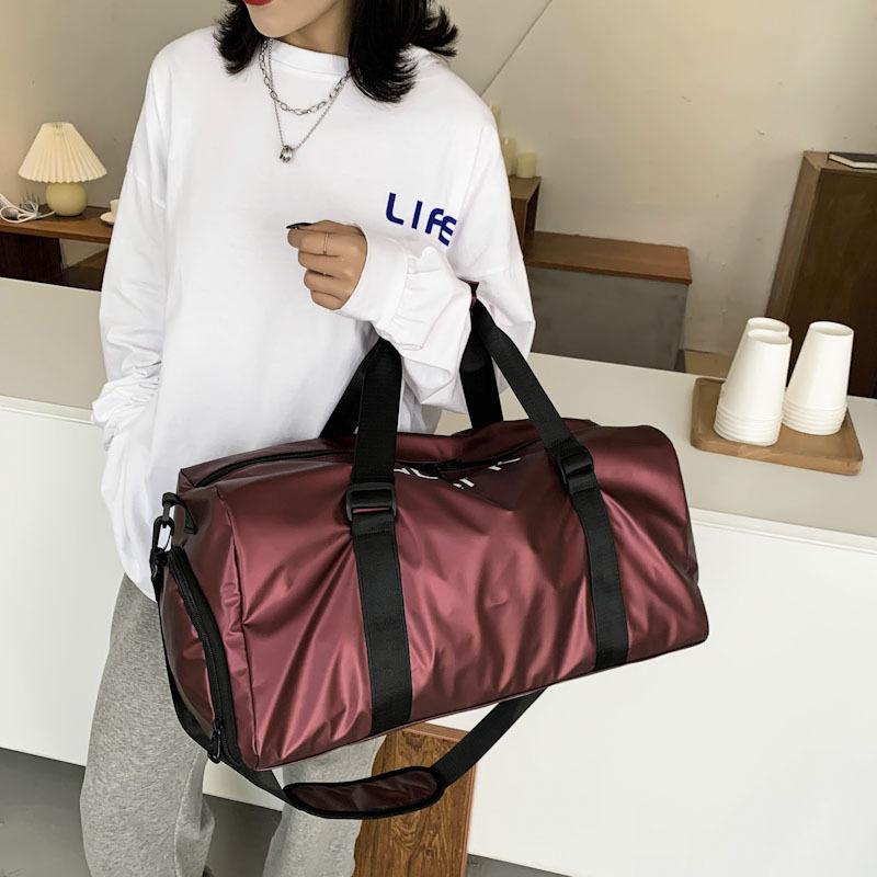 Handheld Travel Bag, Short Distance Dry Wet Separation Large Capacity Storage Bag, Sports and Fitness Bag, Trendy Diagonal Cross Large Bag