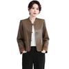 2025 Spring Fashion Washable Leather Jacket for Middle-Aged and Elderly Women