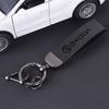 Vintage Leather Car KeyChain 360 Degree Rotating Key Ring For Skoda Octavia Rapid Scala Karoq Kamiq Fabia Superb Kodiaq fsvr64