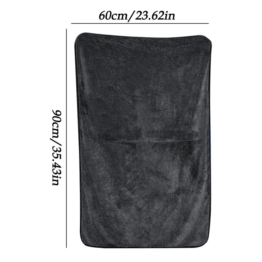 

Strong Absorbent Microfiber Car Towels Scratch-Free Drying Cleaning Wipe Cloth for Auto Detailing Wash Mitt for SUV RV Car Glass чёрный