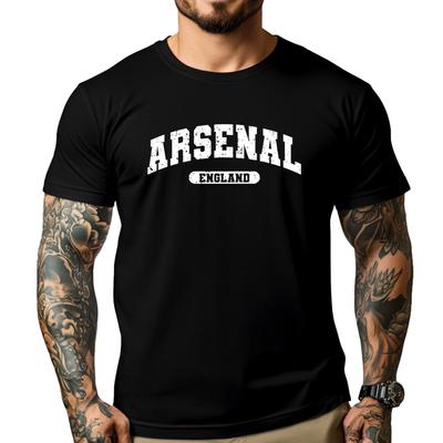 Retro Varsity Style Arsenal England Streetwear Men Men's Clothing Anime T Shirts Camisas De Hombre Design