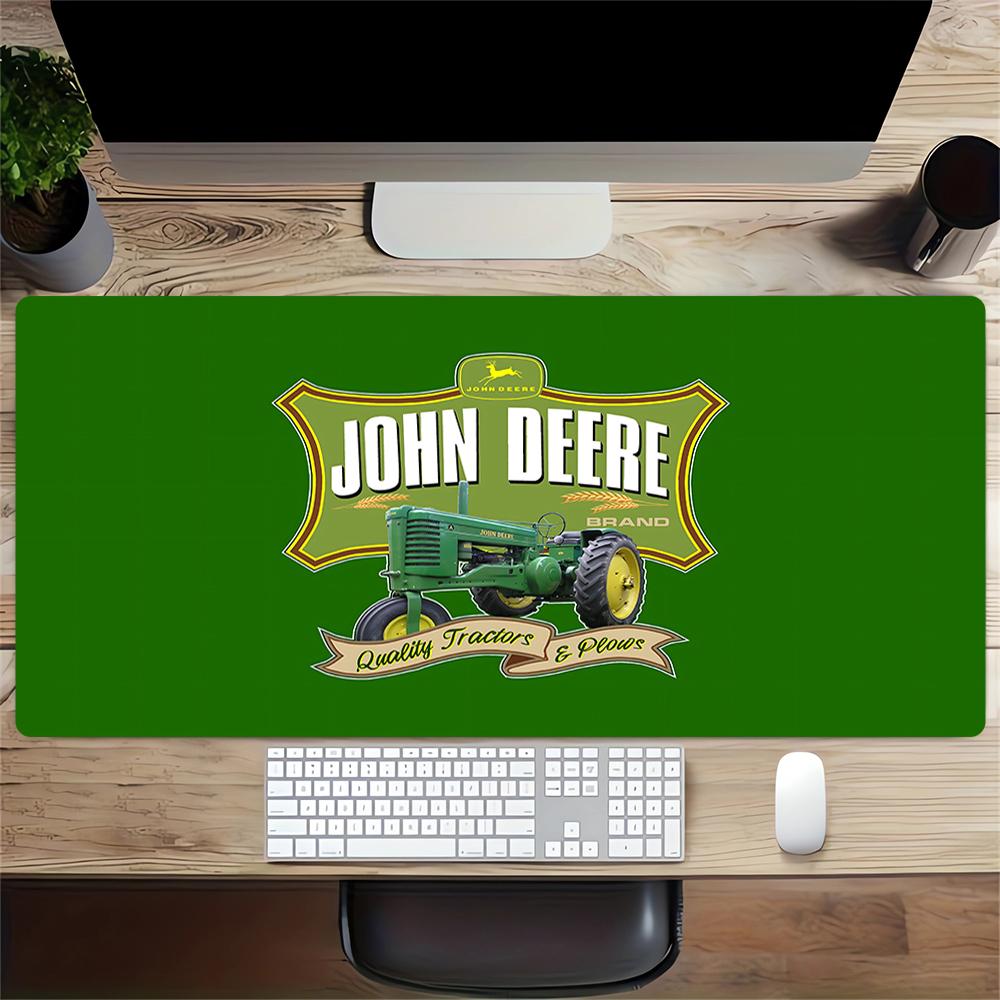 John Deere Tractors Plows Large Gaming Mouse Pad Nonslip Rubber Base Waterproof Desk Mat For Office Pc Laptop