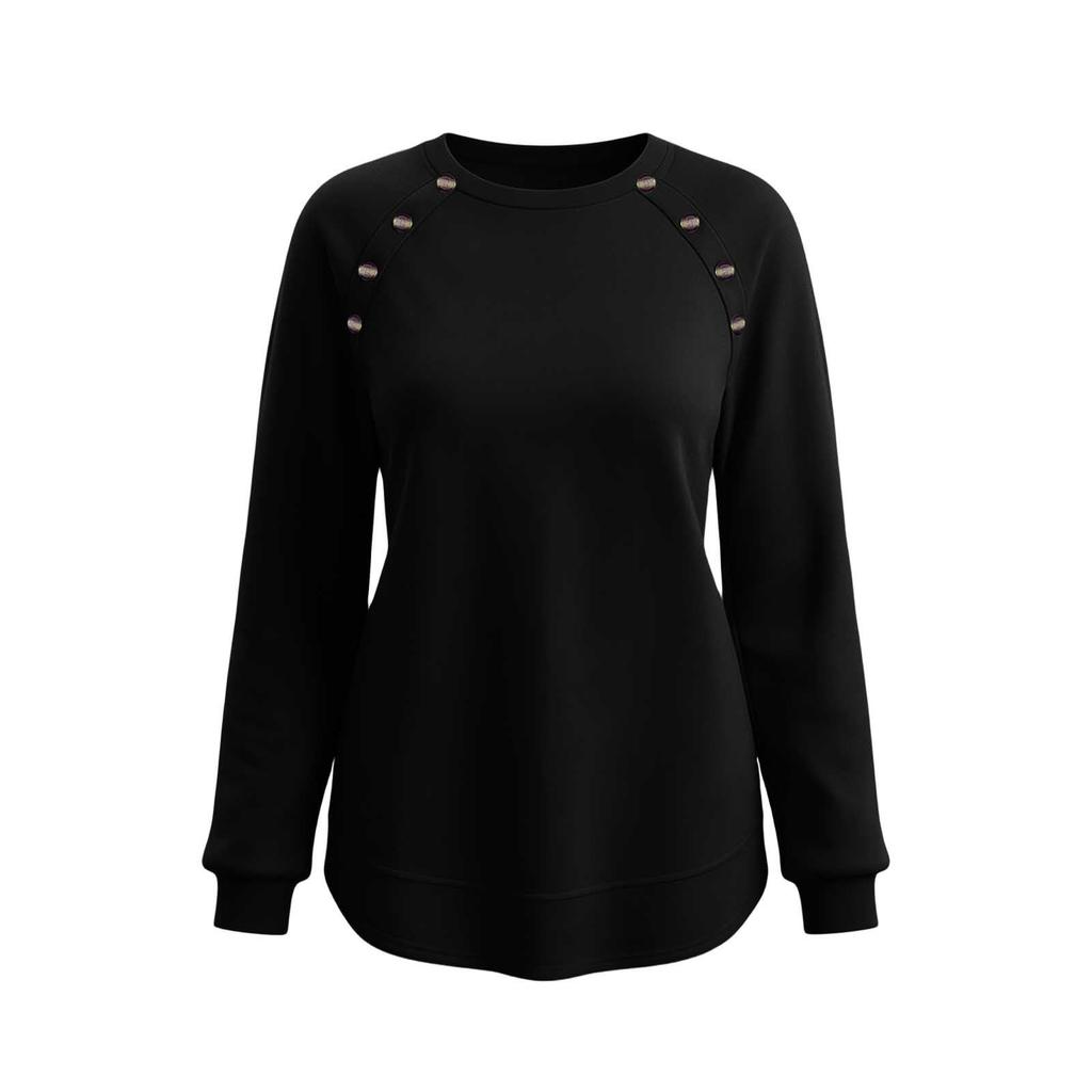 Women's Long Sleeve Tunic Top Casual Pullover Blouse for Everyday Wear