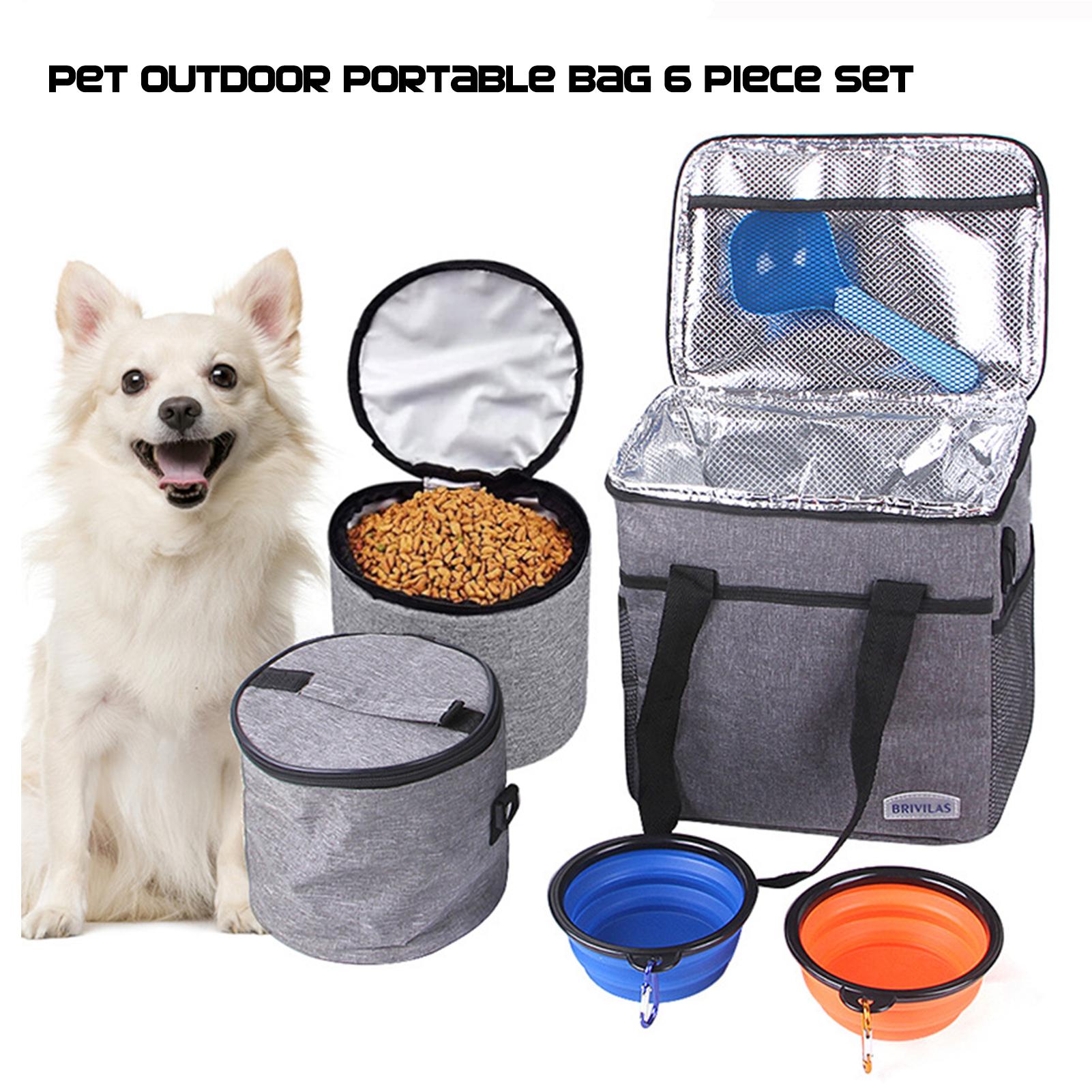 Портативная сумка для аксессуаров для путешествий с собакой, снаряжения для кемпинга и многого другого - Полный набор аксессуаров - Многофункциональная сумка для путешествий с собакой