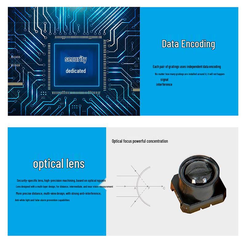 ALHPN Drahtloser Infrarot-Schranken-Alarmsensor für den Außenbereich, 50 cm