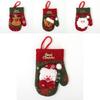 Charming Christmas Table Decoration Set With Vintage Gloves And Gift Bags For Festive Dining